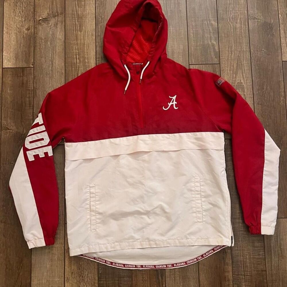 Alabama Crimson Tide Colosseum Men’s L Reloaded Anorak Windbreaker Jacket